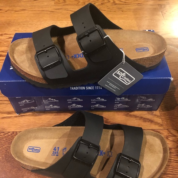 Birkenstock Shoes - Birkenstock Arizona Birko floor black asst new